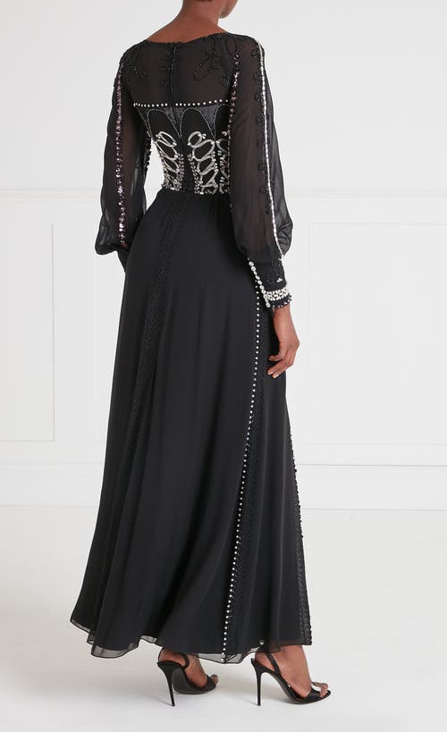 Temperley London Sofia Gown In Black