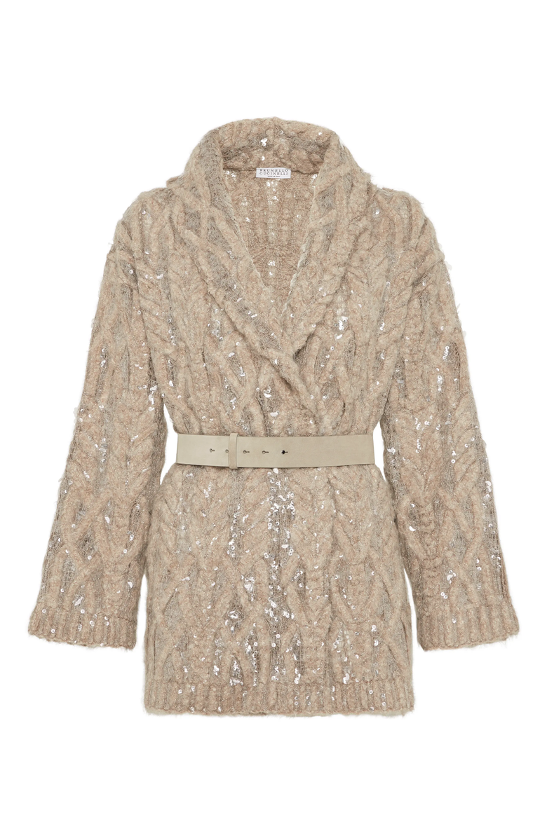 Brunello Cucinelli Dazzling Embroidery cardigan, Main, color, 