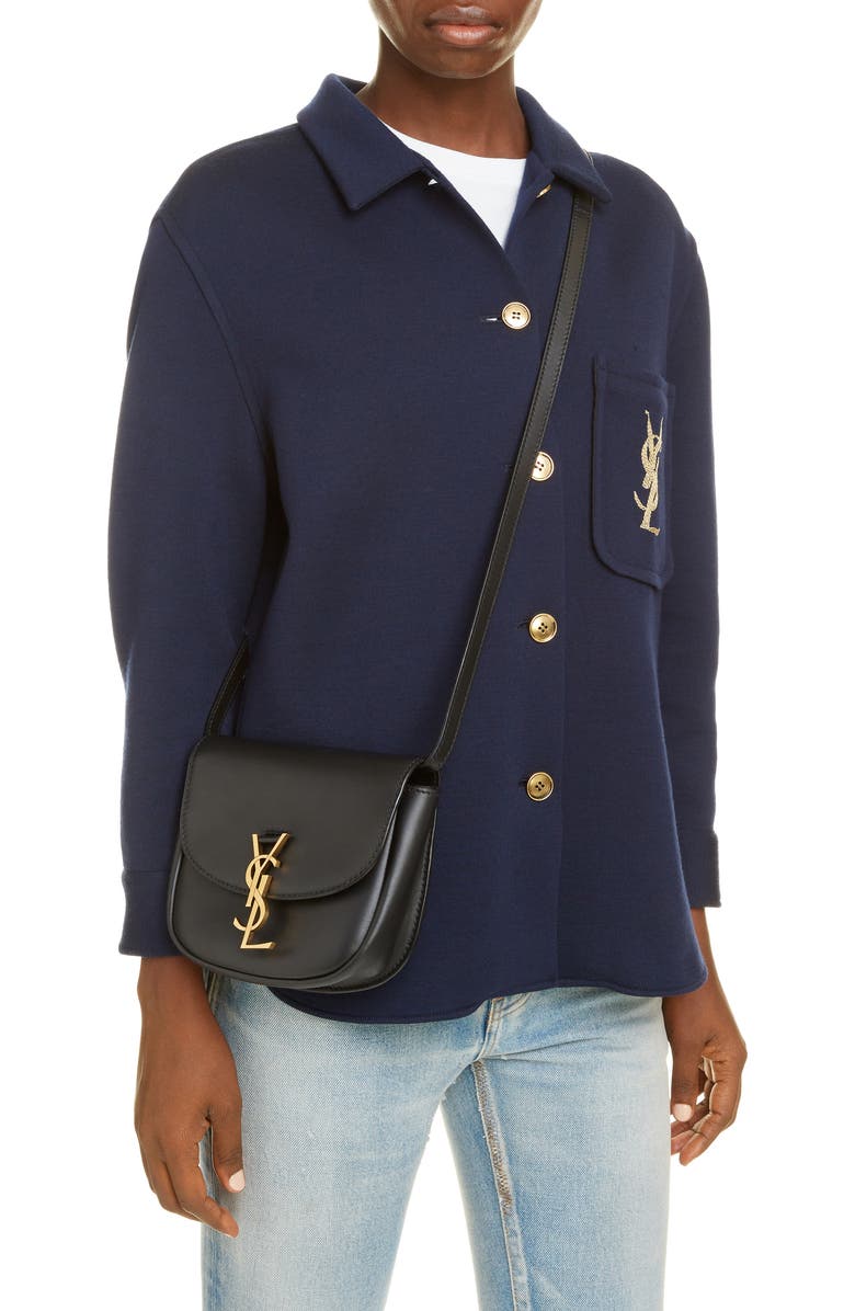 Saint Laurent Kaia YSL Monogram Leather Crossbody Bag, Alternate, color,