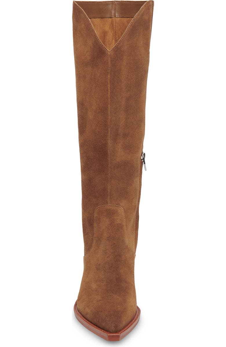 Dolce Vita Raj Pointed Toe Knee High Boot, Alternate, color, Brown Suede