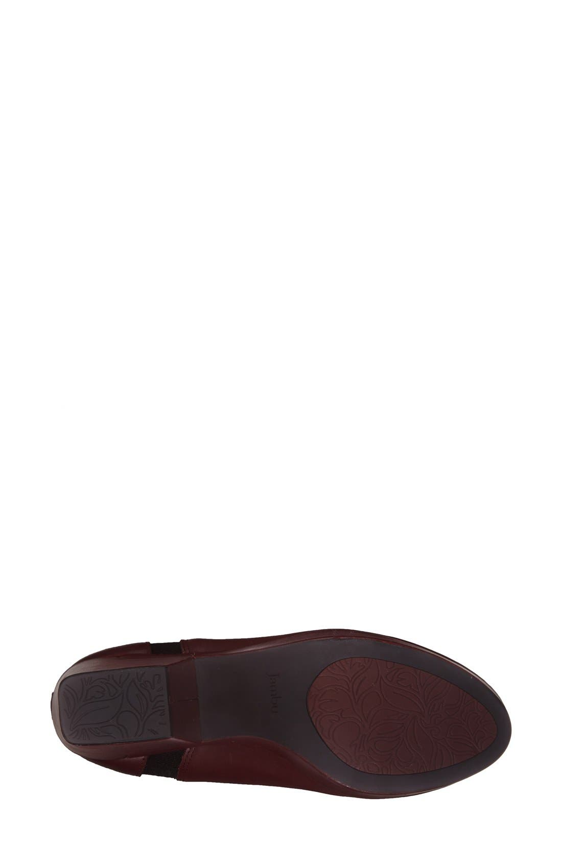 'Summit' Leather Bootie, Alternate, color, DEEP RED