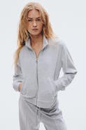 H&M Velour Zip-through Jacket