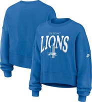 Nike Women's Nike Blue Detroit Lions Oversized Phoenix Fleece Sweatshirt