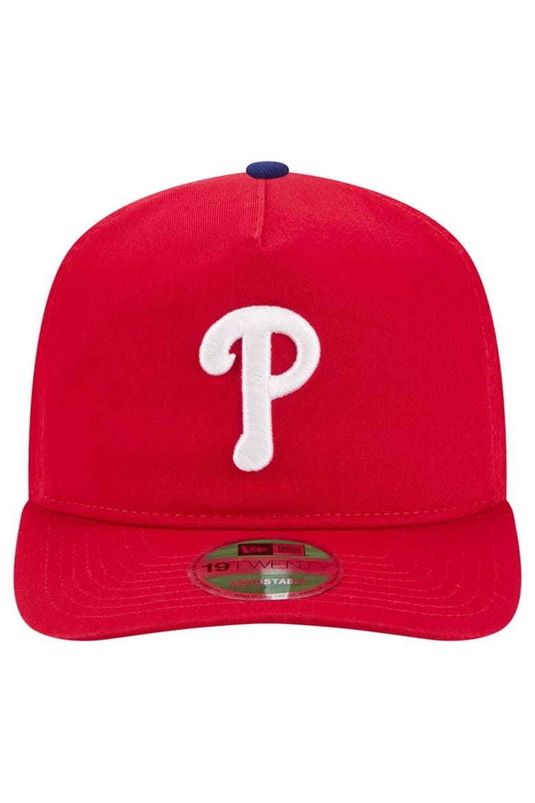Men's New Era  Red Philadelphia Phillies Team 19TWENTY Adjustable Hat, Alternate, color, Red