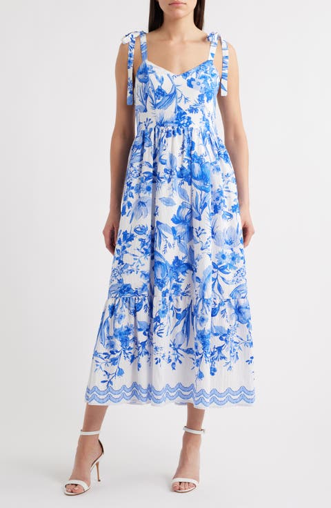 Floral Toile Corset Sundress