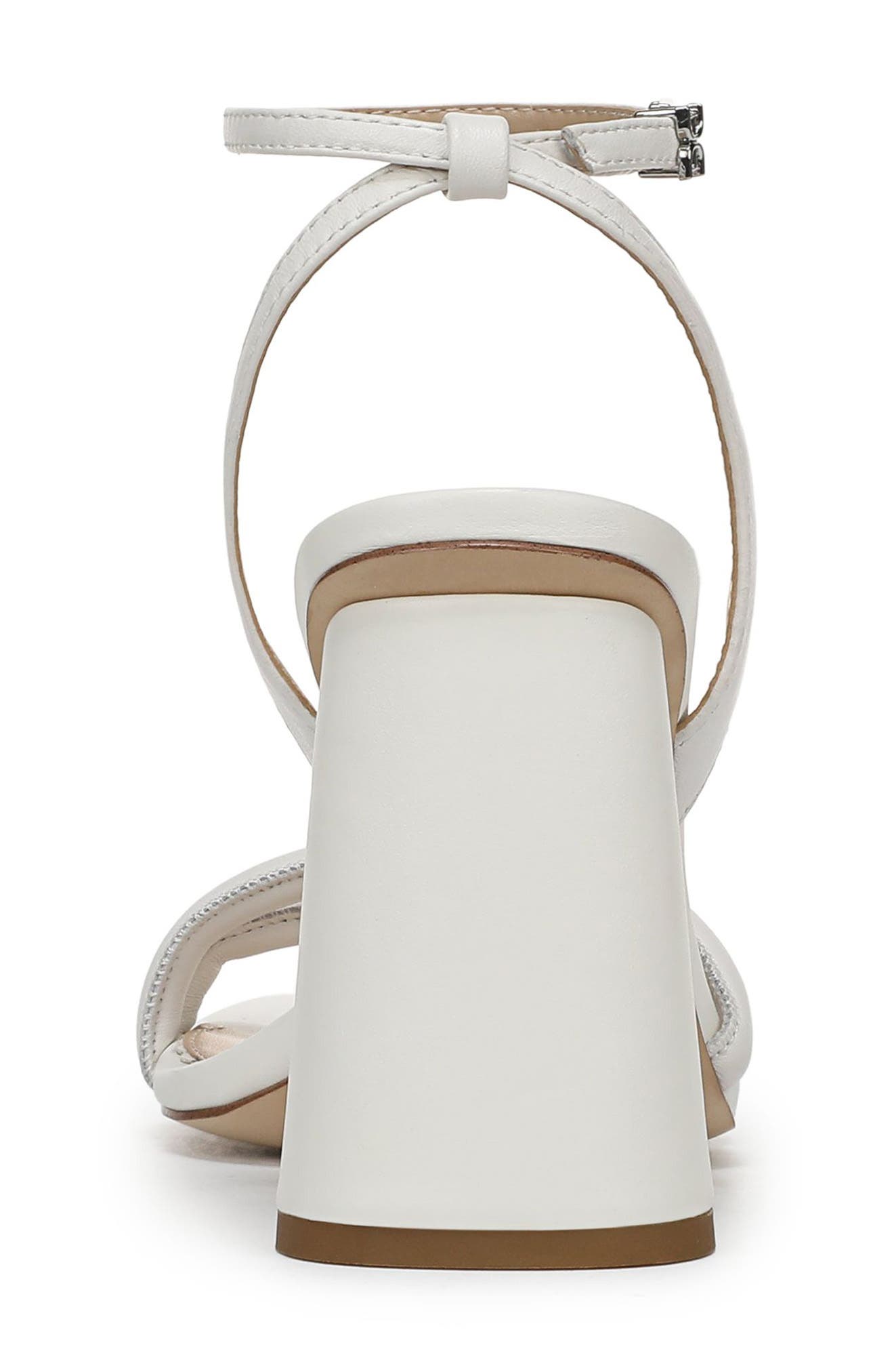 Sam Edelman Kia Block Heel Ankle Strap Sandal, Alternate, color, Bright White
