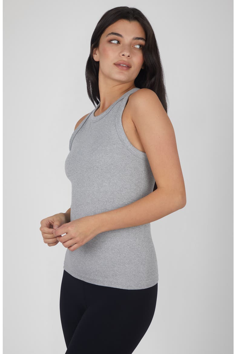 3-Pack Seamless Tank Tops, Alternate, color, GRISAILLE/ WHITE/ BLACK