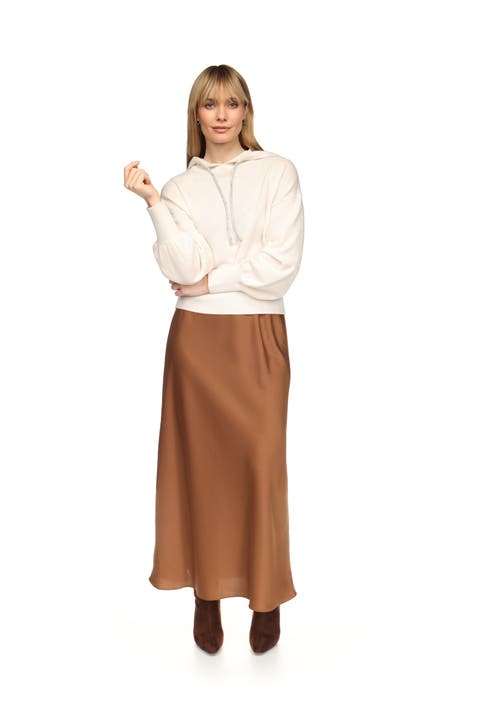 Hilary 100% Cashmere Hooded Pullover
