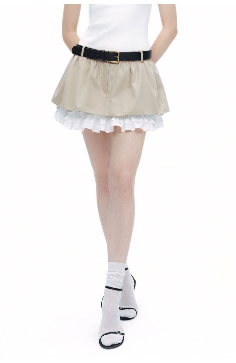 Nocturne Layered Mini Skirt, Main, color, 