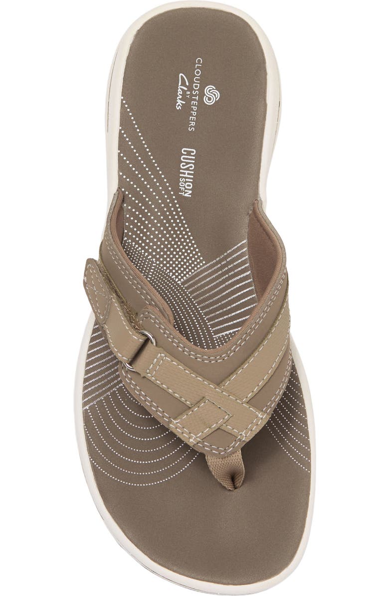 Clarks<sup>®</sup> Clarks Breeze Sea Cushioned Flip-Flop Sandal, Alternate, color, Taupe