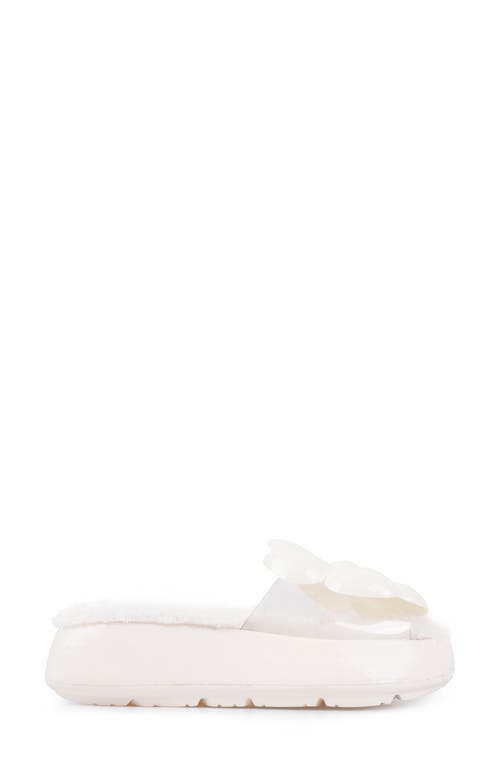 Shop Zigi Cass Faux Fur Lined Sandal In White