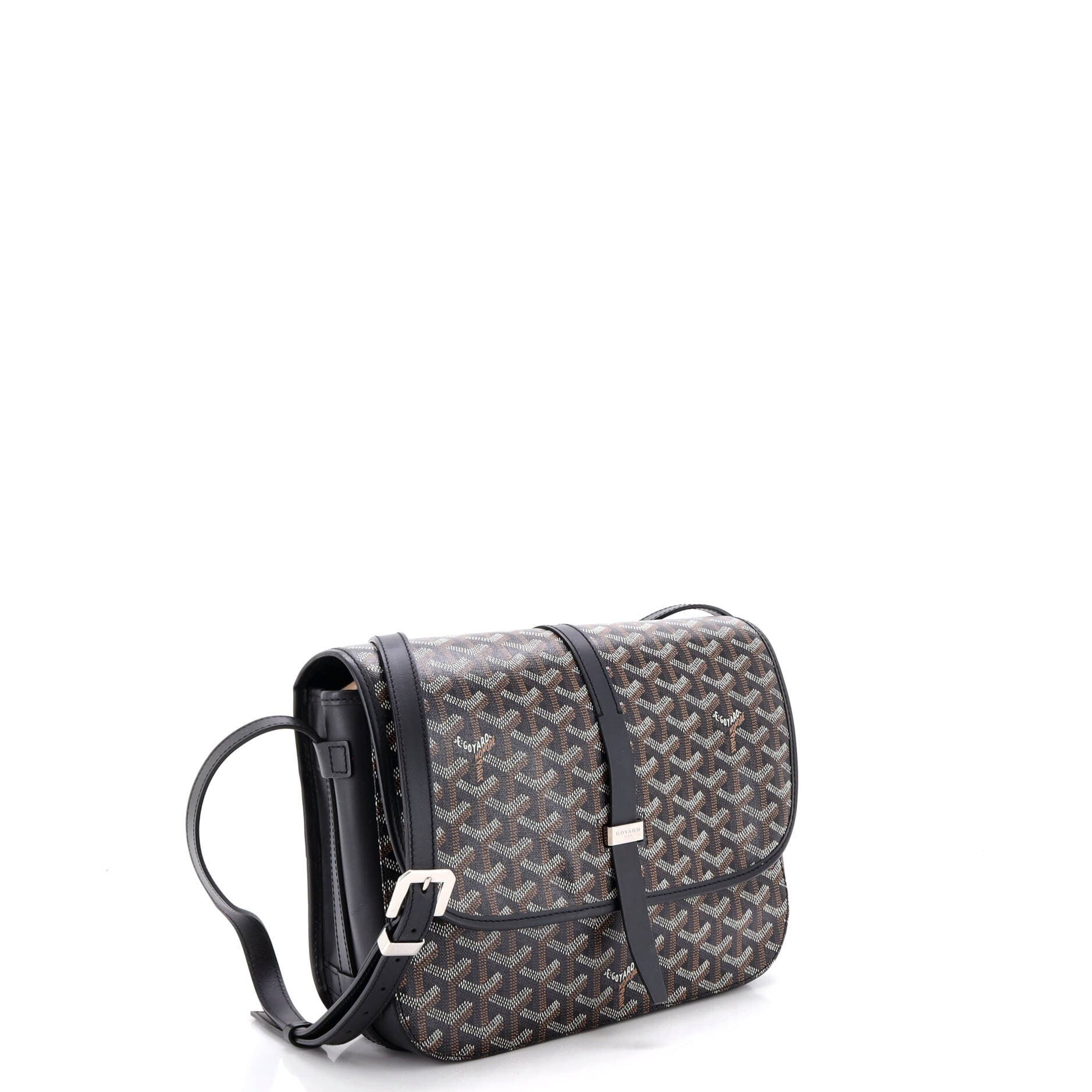 Belvedere II Messenger Bag Coated Canvas MM, Alternate, color, Black