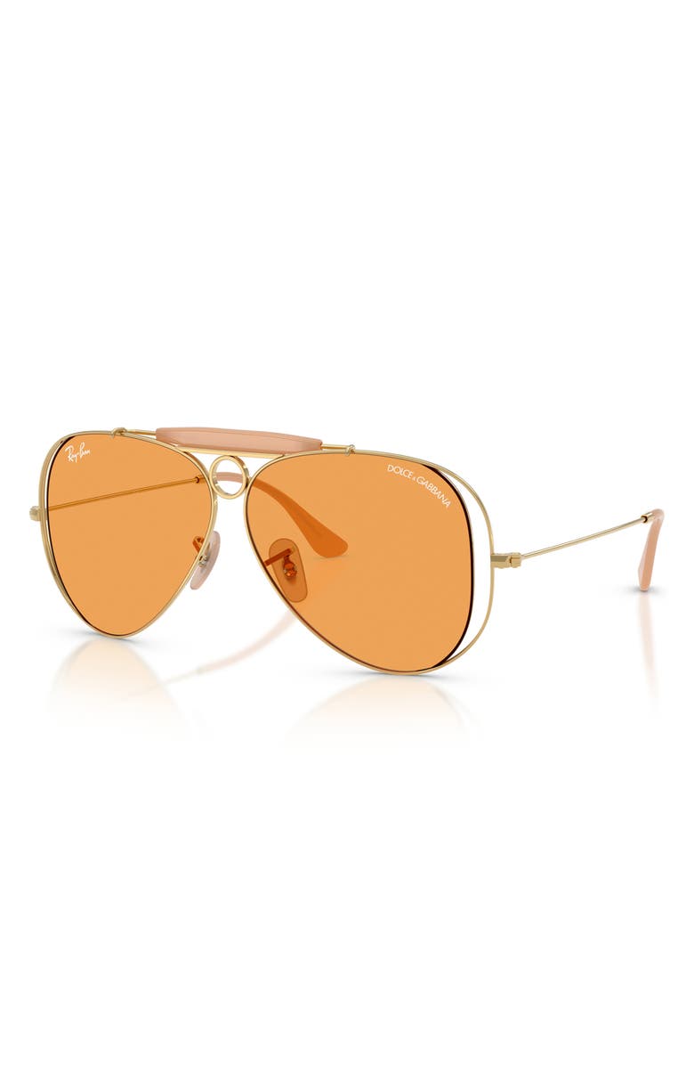Ray-Ban 53mm Shooter Pilot Sunglasses, Alternate, color, 