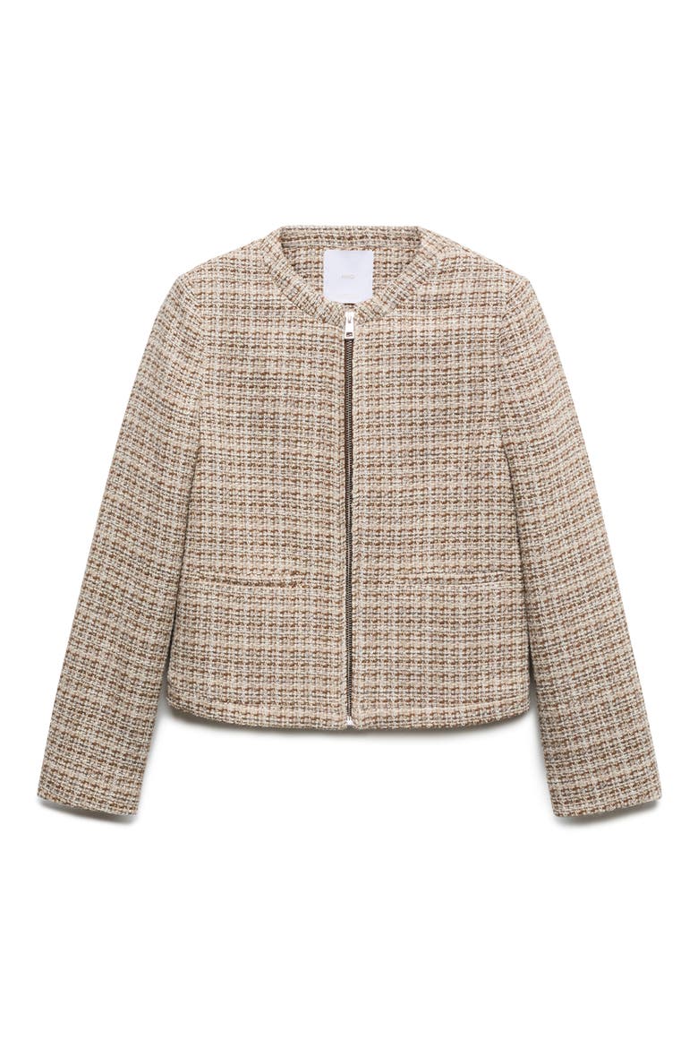 Tweed Jacket, Alternate, color, BROWN