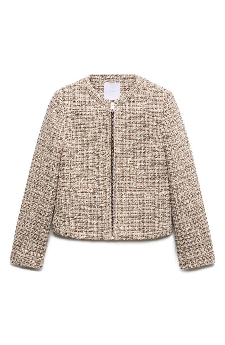 MANGO Tweed Jacket, Alternate, color, 