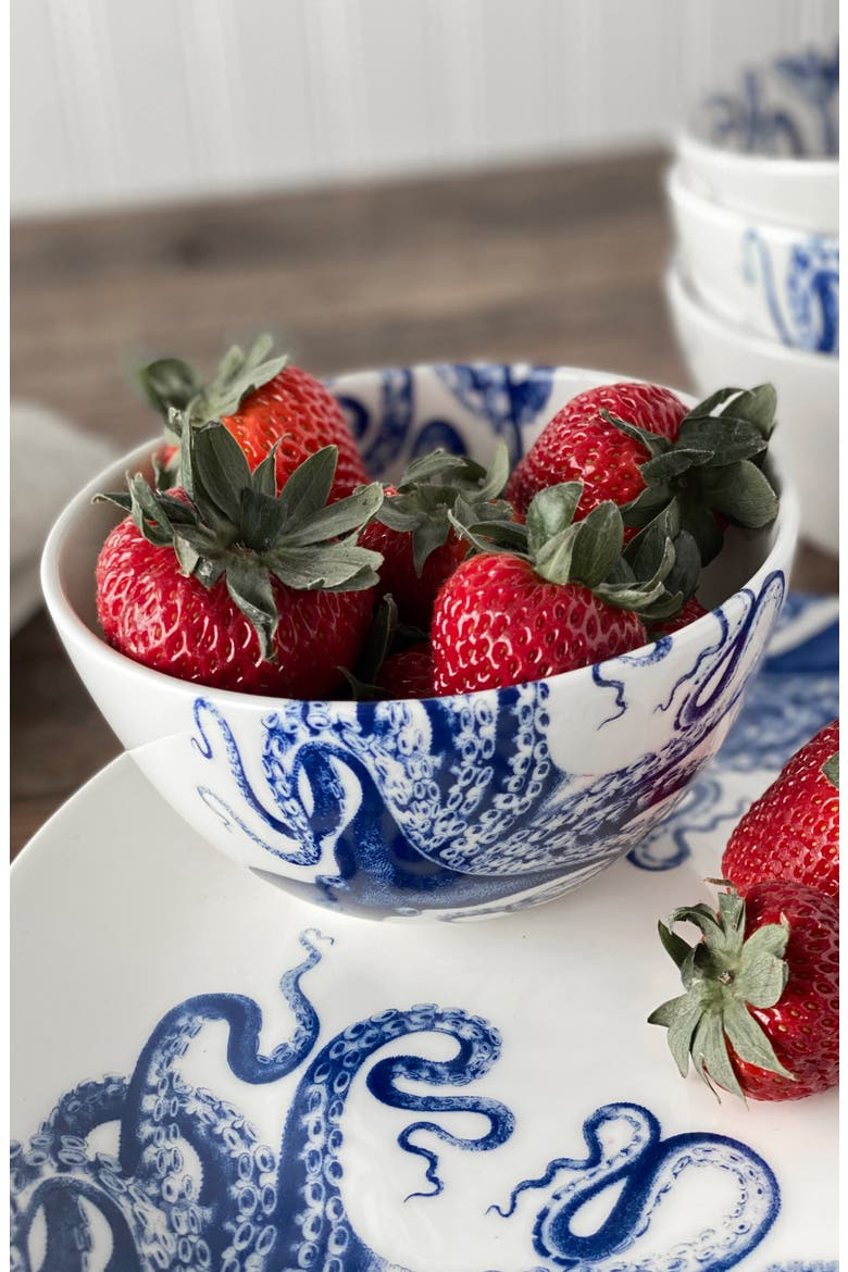 Lucy Cereal Bowl - Porcelain - Set 4, Alternate, color, BLUE
