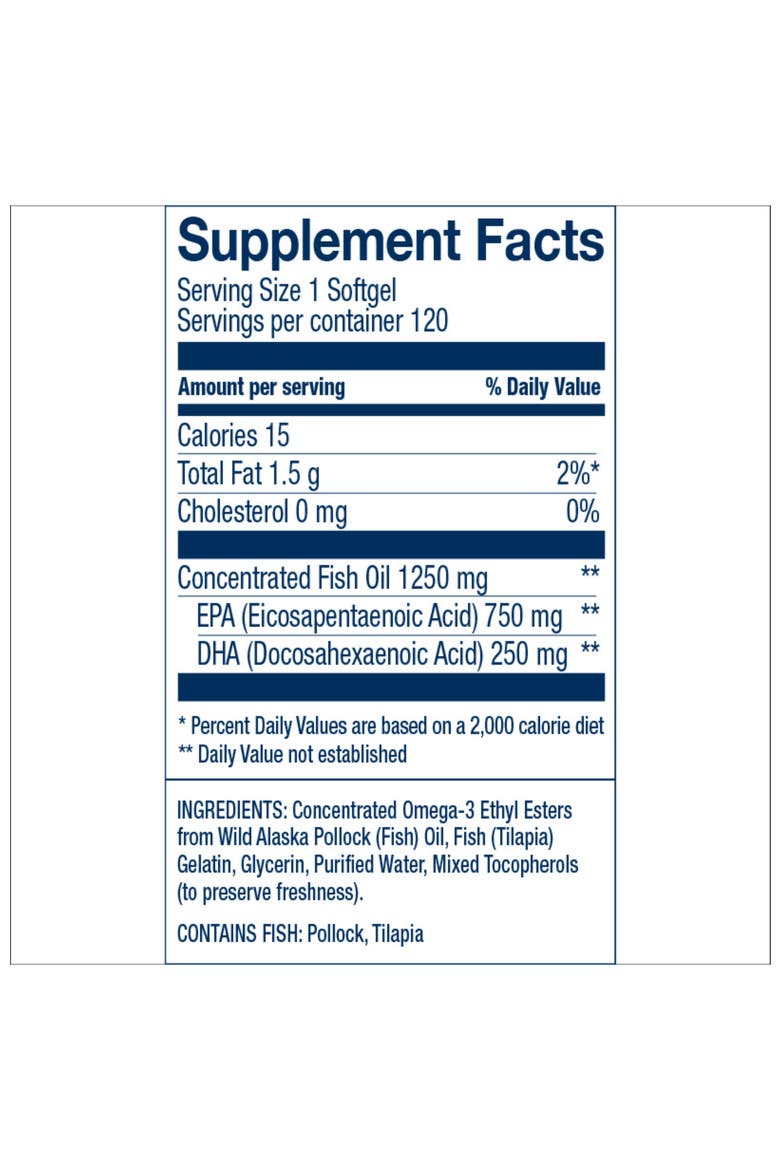 Peak EPA Omega-3 Softgels for Joint Health Support 120 softgels(120 servings), Alternate, color, None