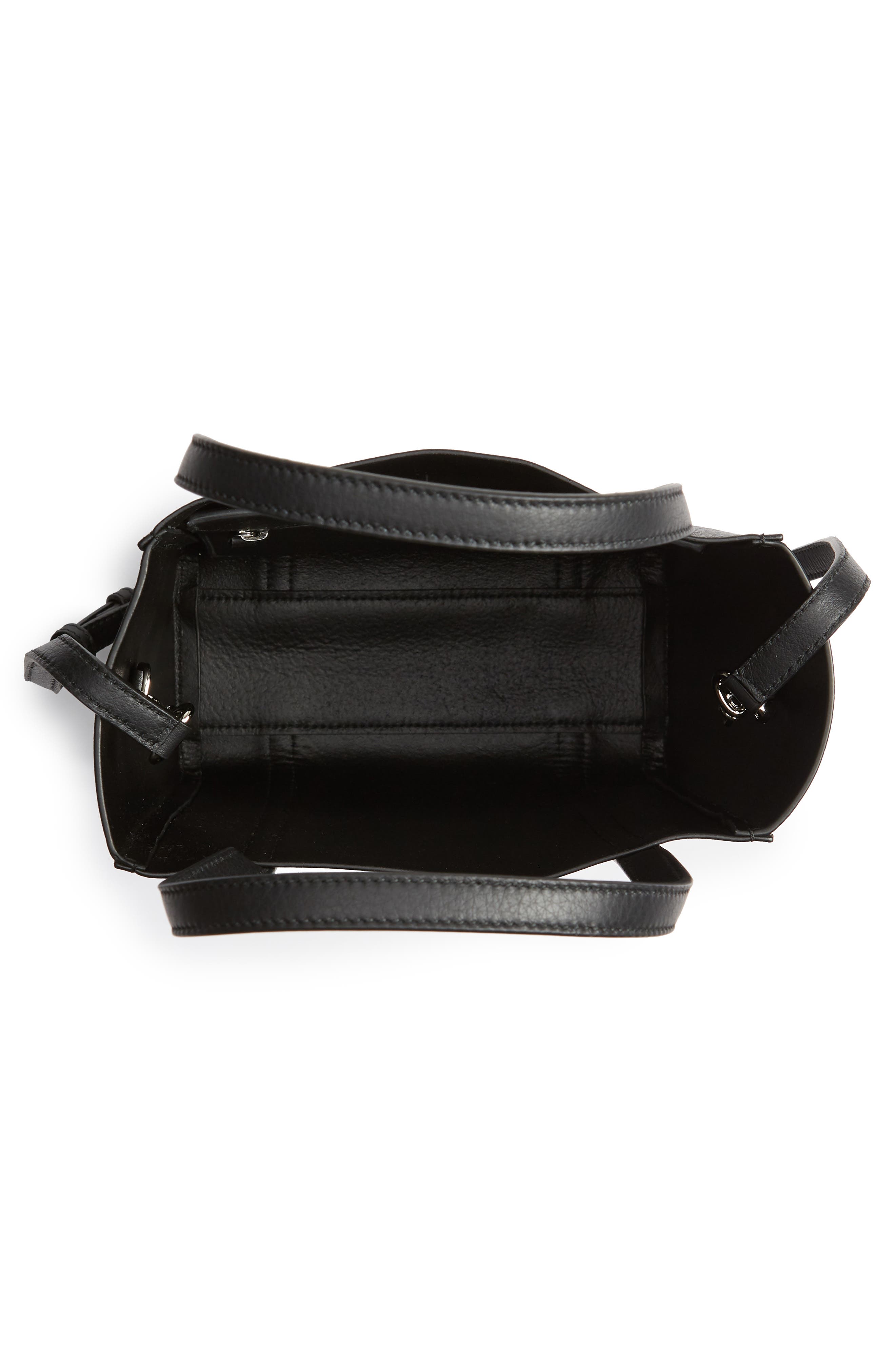 Balenciaga Extra Small Everyday Logo Leather Tote, Alternate, color, 