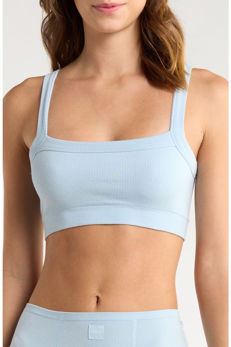 Square Neck Bralette, Main, color, POWDER BLUE