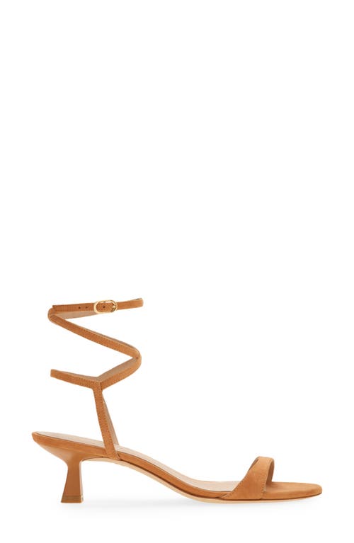 Stuart Weitzman Nudist Wrap Sandal In Machiatto Suede