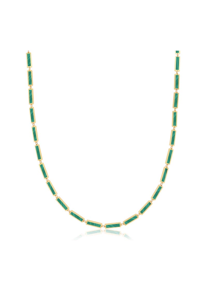 Malachite Bar Necklace, Main, color, Green