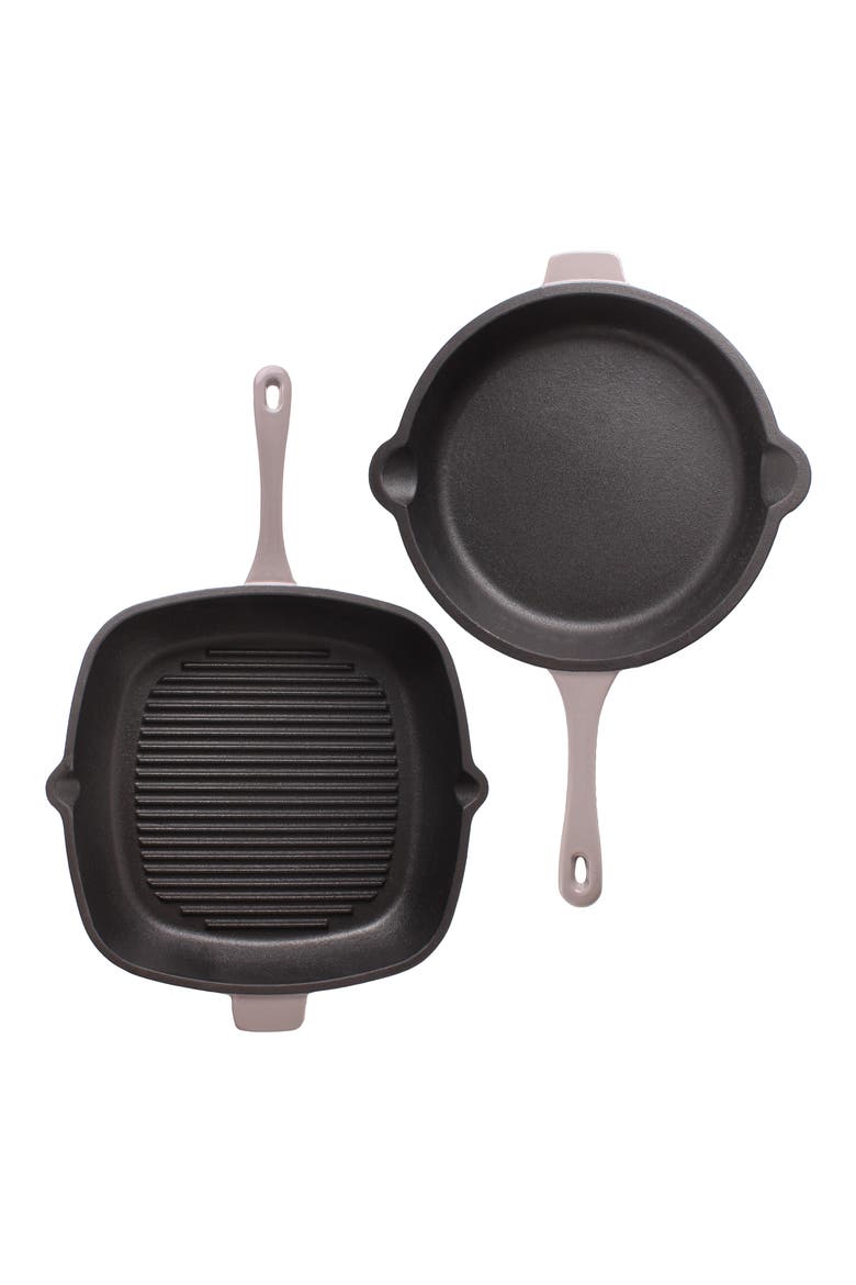 Neo Enameled Cast Iron 3-Piece Set, Main, color, PINK