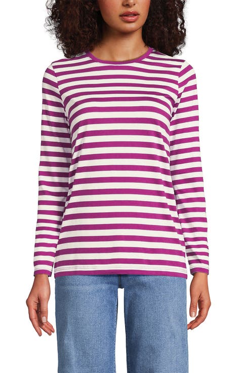 Supima Cotton Long Sleeve Crewneck T-Shirt