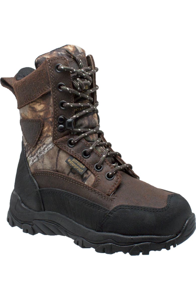 AdTec 8" Hunting Boots, Main, color, Dark Brown