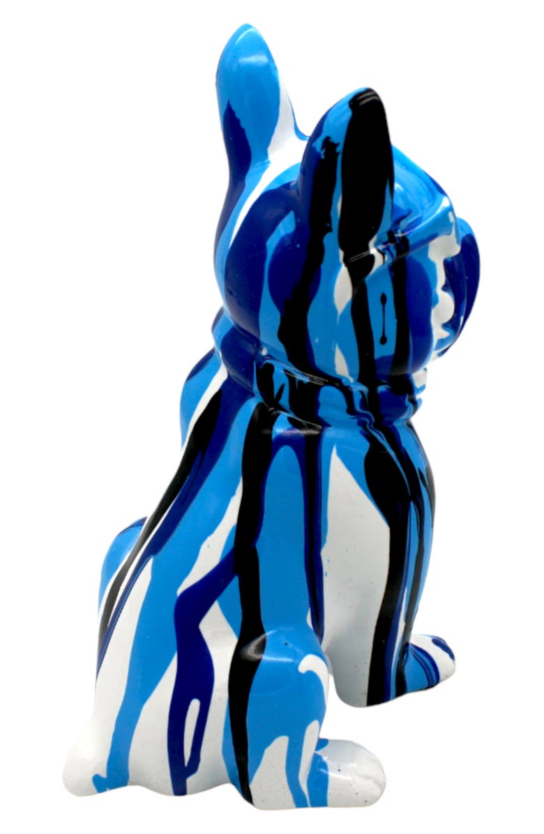 INTERIOR ILLUSIONS Blue Graffiti Bulldog Art Decor, Alternate, color, Graffiti/Multi-Color