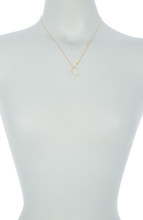 Estella Bartlett Statement Cz Moon & Stars Necklace