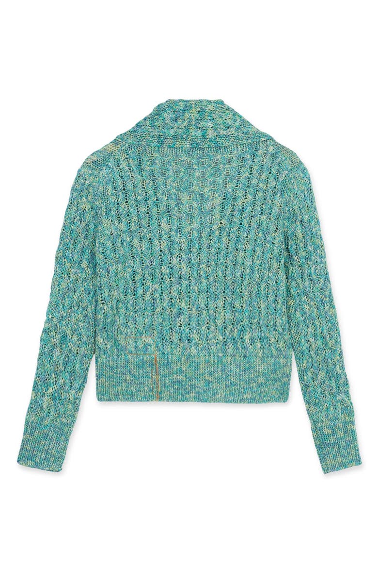 Lola Knit Cardigan, Alternate, color, TURQUOISE