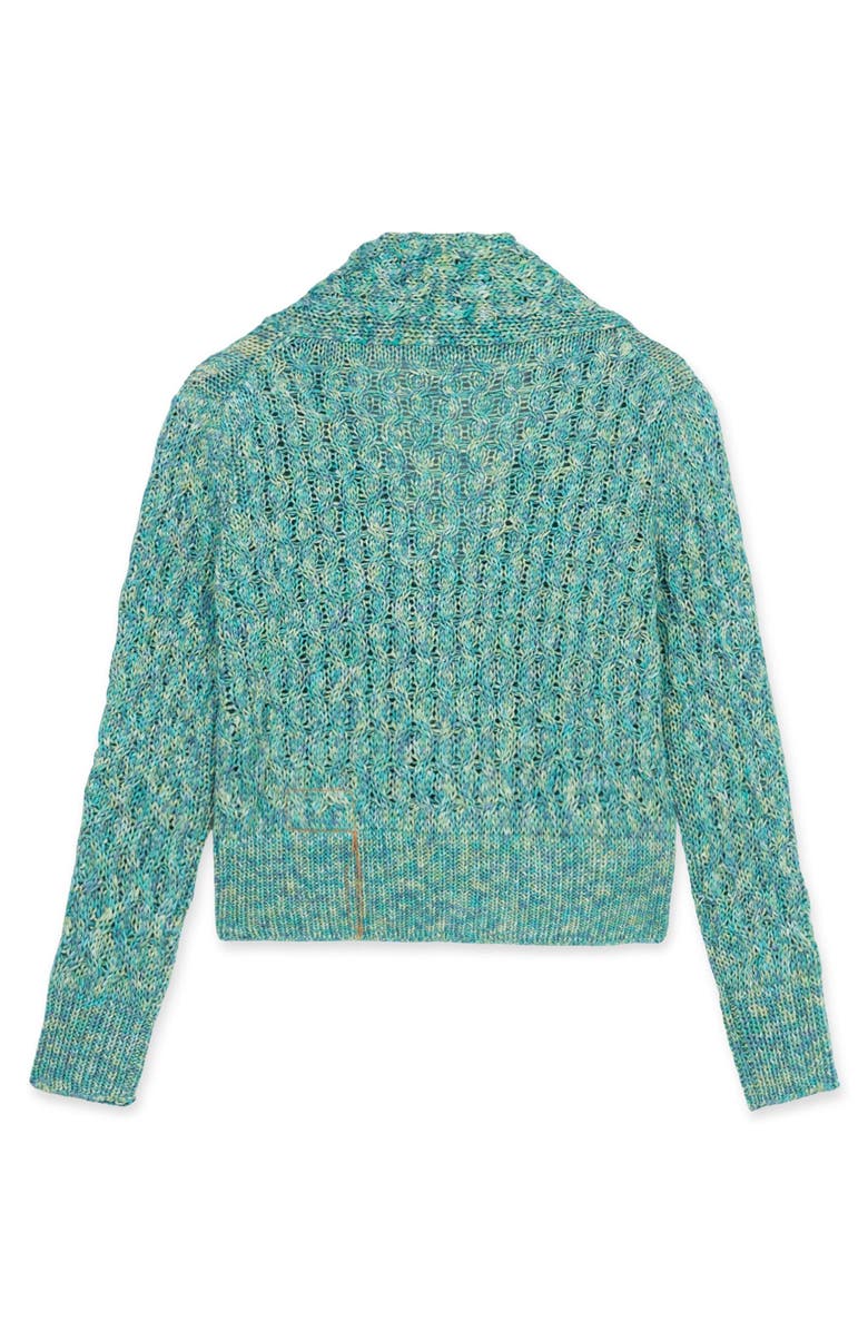 Fortela Lola Knit Cardigan, Alternate, color, Turquoise