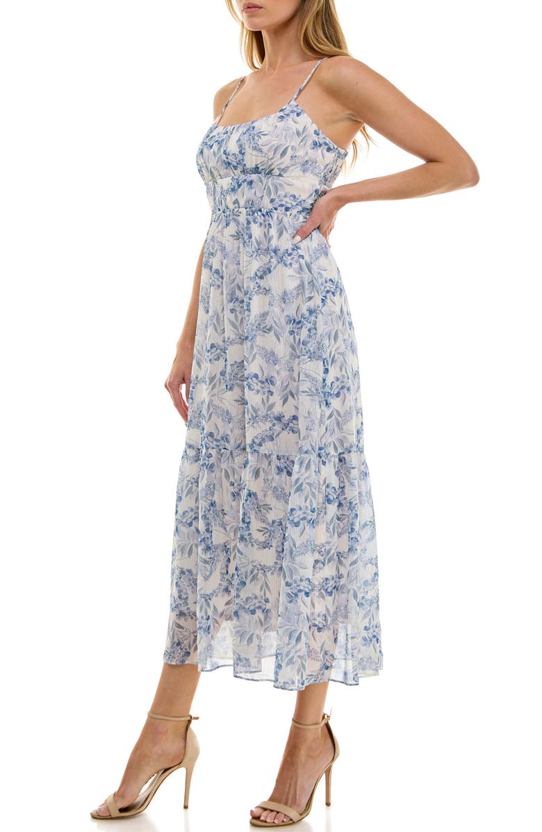 Socialite Scoop Neck Midi Sundress, Alternate, color,