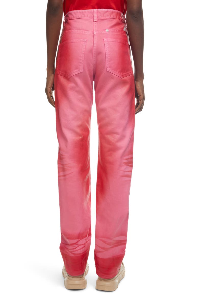 Straight Leg Jeans, Alternate, color, PINK