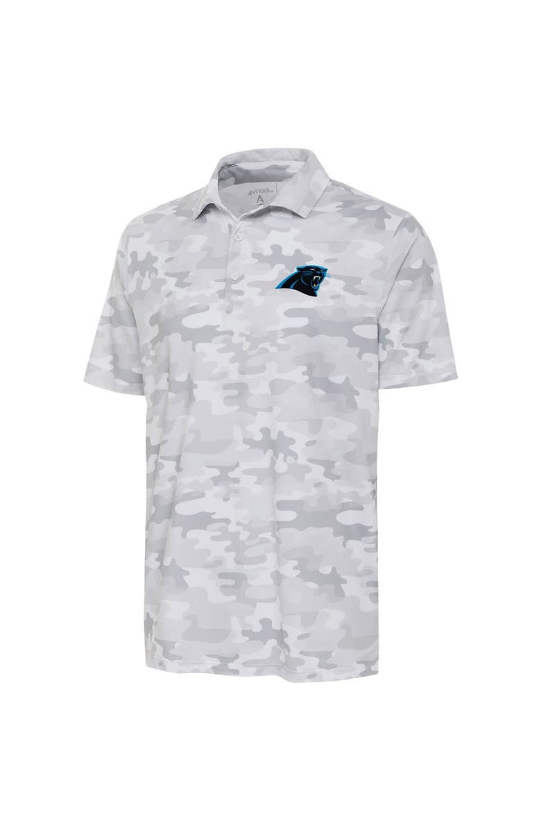 ANTIGUA Men's Antigua White Carolina Panthers Collide Polo, Alternate, color,