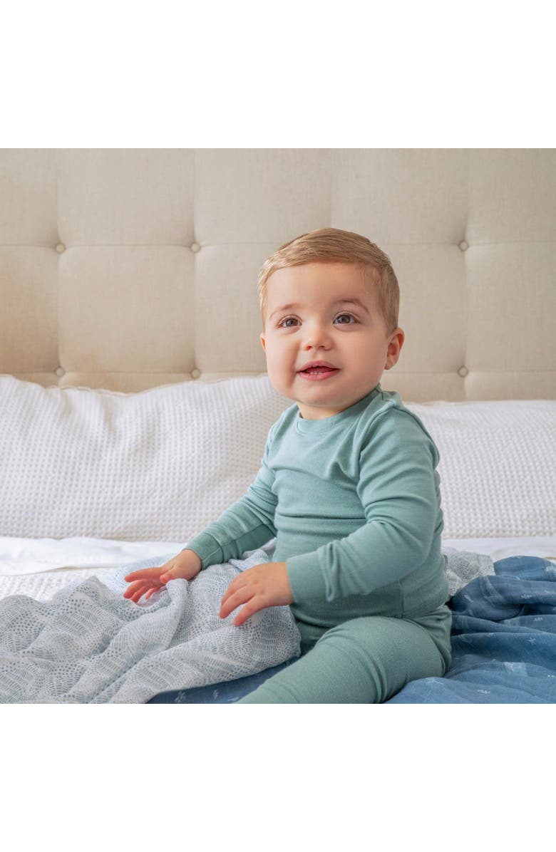 aden + anais Boutique 4-Pack 100% Organic Cotton Muslin Swaddles, Alternate, color, Oceanic