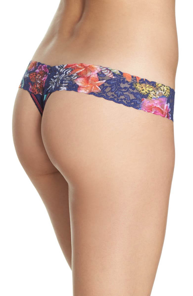Hanky Panky Bermuda Low Rise Thong, Alternate, color, Multi