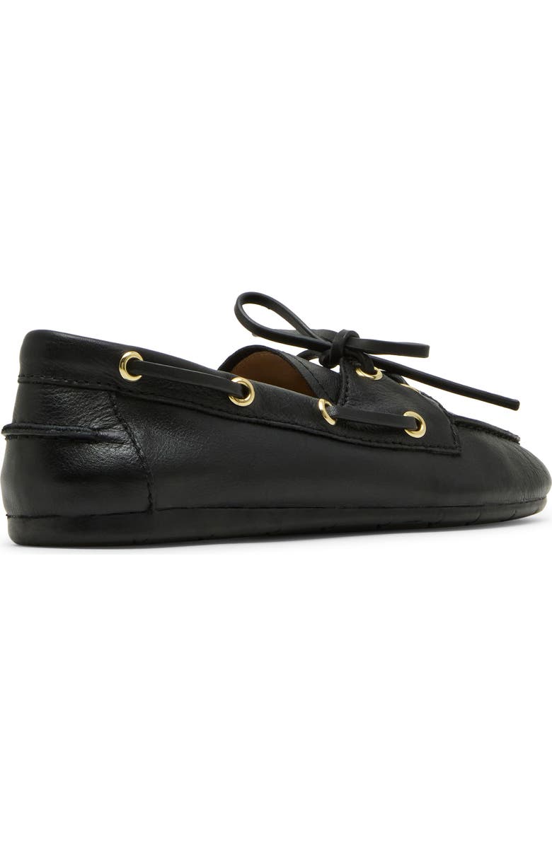 Steve Madden Sag Boat Shoe, Alternate, color, Black Leather