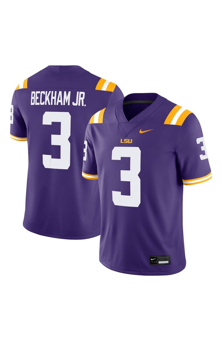 Nike Men's Nike Odell Beckham Jr. Purple LSU Tigers Alumni Game Jersey, Main, color, Purple