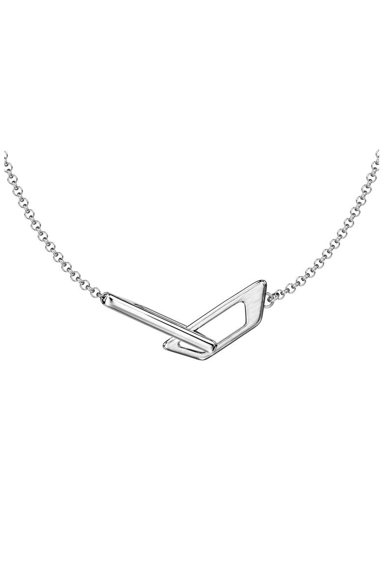Stainless Steel Bar Pendant Necklace, Main, color, SILVER