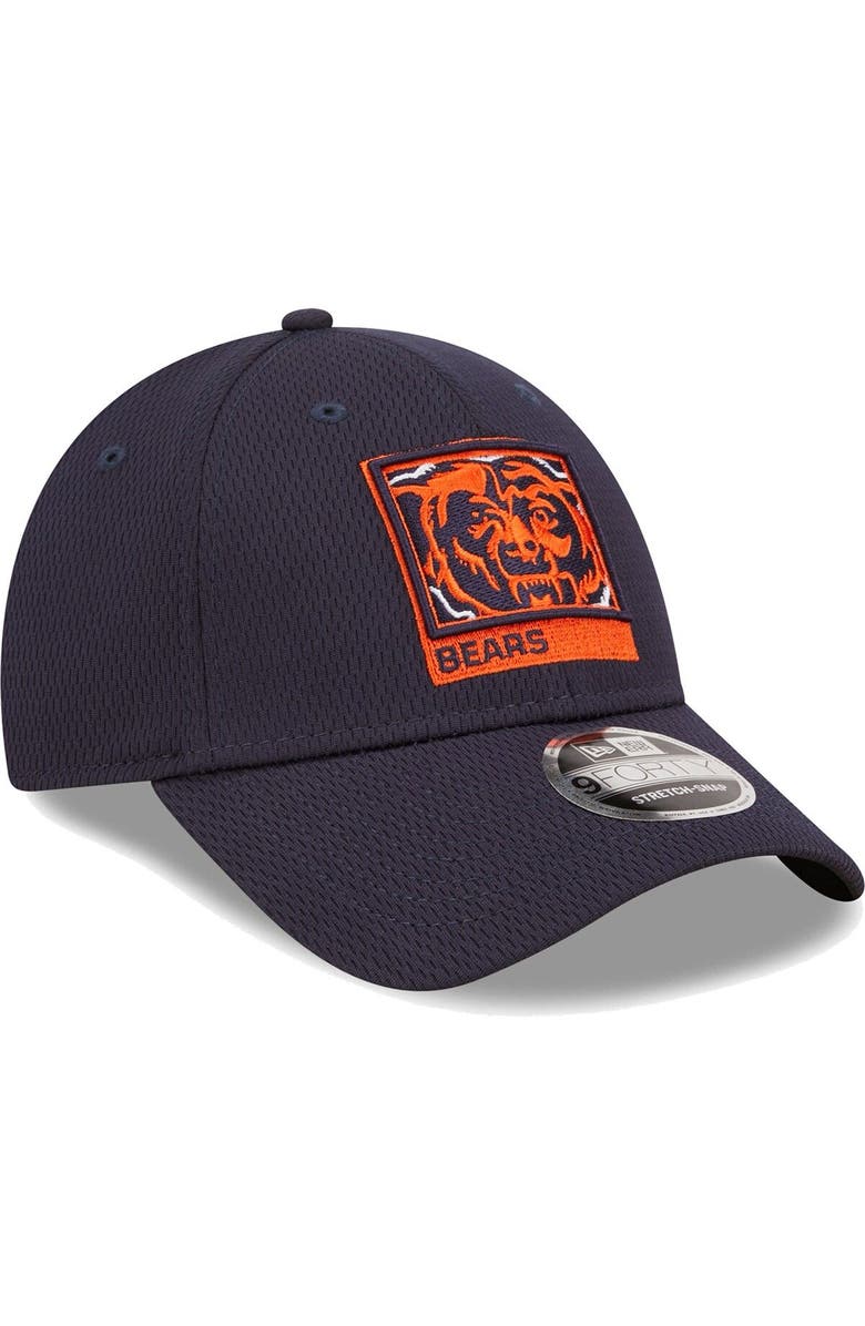 New Era Men's New Era Navy Chicago Bears A-Frame 9FORTY Snapback Hat, Alternate, color,
