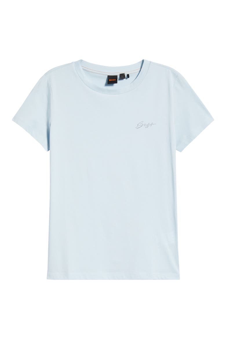 Crewneck T-Shirt, Alternate, color, LT PAST/BU