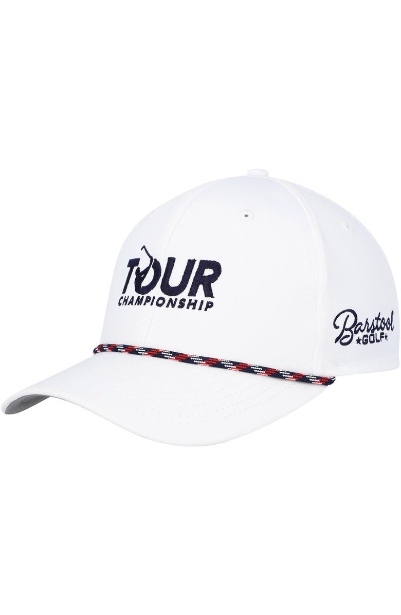 BARSTOOL GOLF Men's Barstool Golf White TOUR Championship Rope Adjustable Hat, Main, color, White