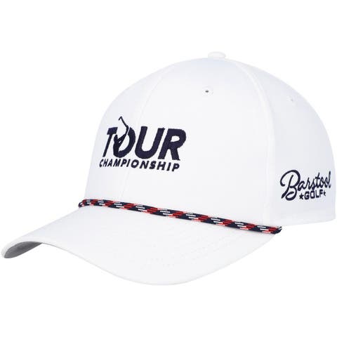 Men's Barstool Golf White TOUR Championship Rope Adjustable Hat