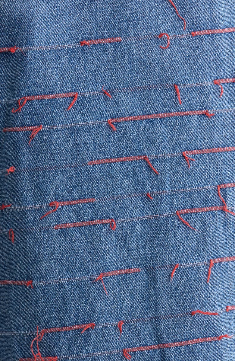 PLEASURES Strokes Denim Parachute Pants, Alternate, color, Indigo