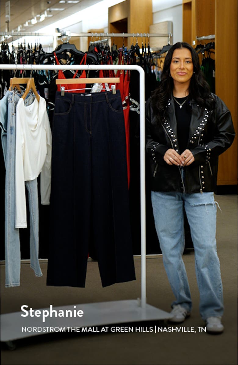 Raven High Waist Straight Leg Jeans, sales video thumbnail