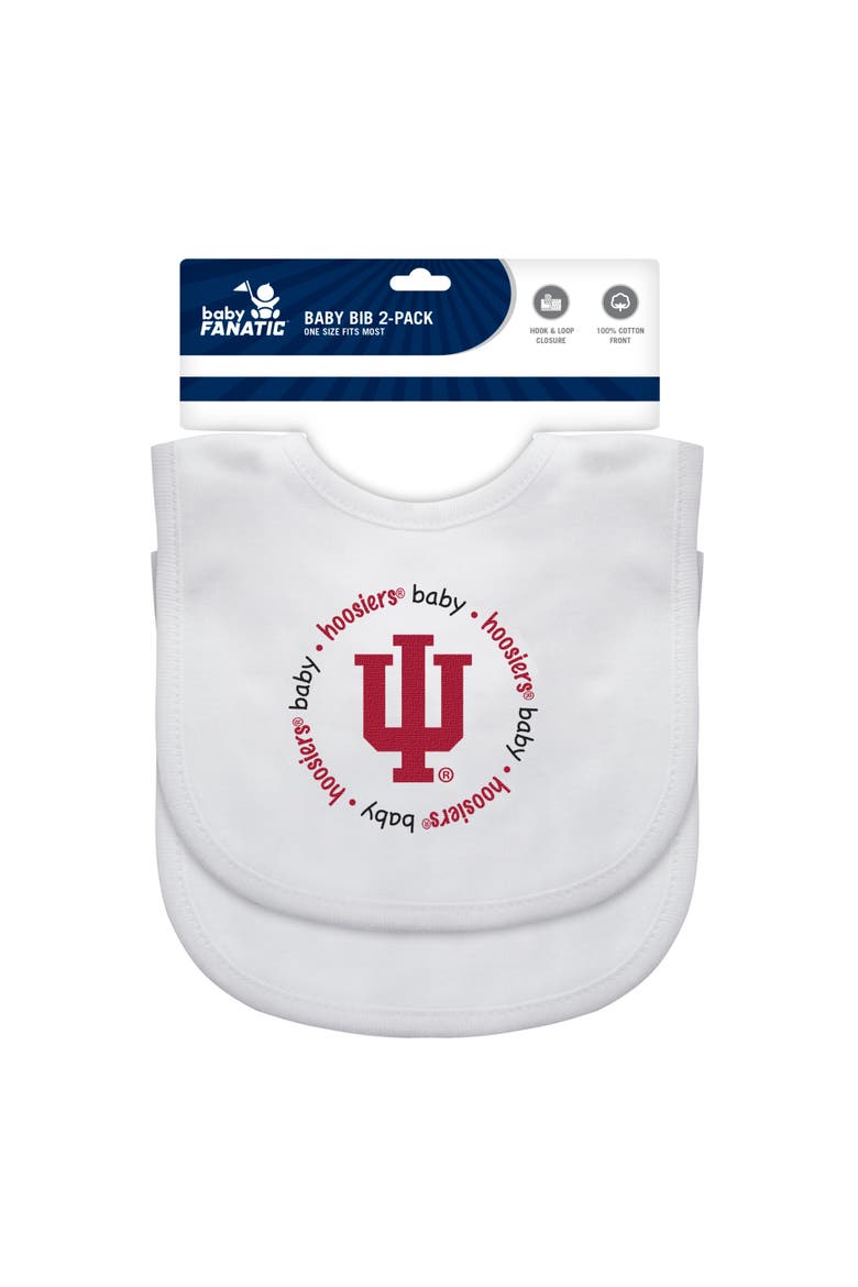 Indiana Hoosiers - Baby Bibs 2-Pack, Alternate, color, White