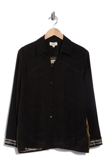 L'agence Gio Silk Top In Black