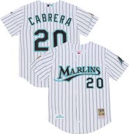 Mitchell & Ness Men's Mitchell & Ness Miguel Cabrera White Florida Marlins 2003 Cooperstown Collection Authentic Jersey