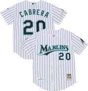 Mitchell & Ness Men's Mitchell & Ness Miguel Cabrera White Florida Marlins 2003 Cooperstown Collection Authentic Jersey
